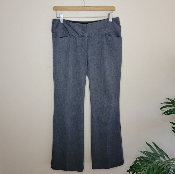 Express | Gray Editor Style Trouser Dress Pants Size 4 - Picture 1 of 4